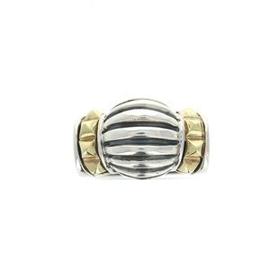 LAGOS Sterling & 18kt yellow gold ring